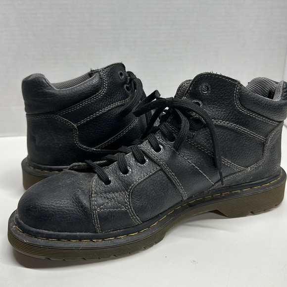 Dr Martens Docs Harrisland Boots Leather Lace Up Work Shoes Black Men's Size 11 - Picture 6 of 9